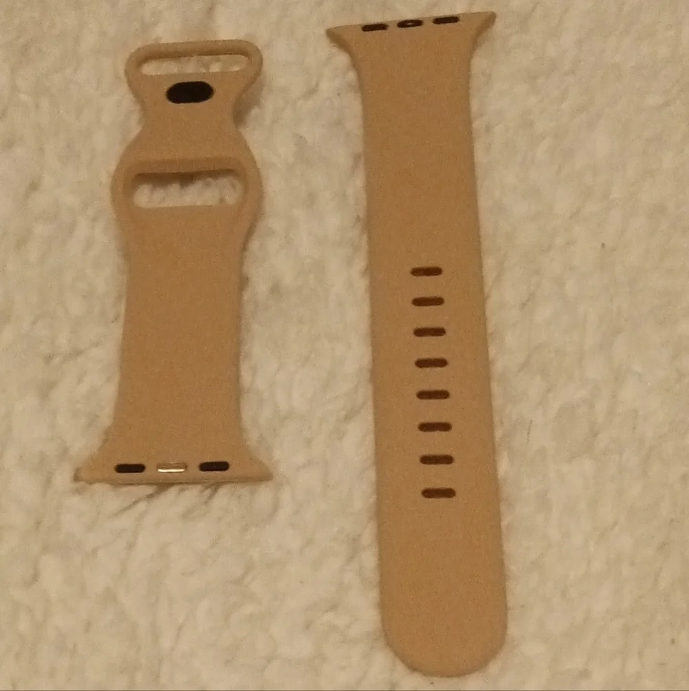 NEW TAN/KHAKI Apple Watch Band - Silicone